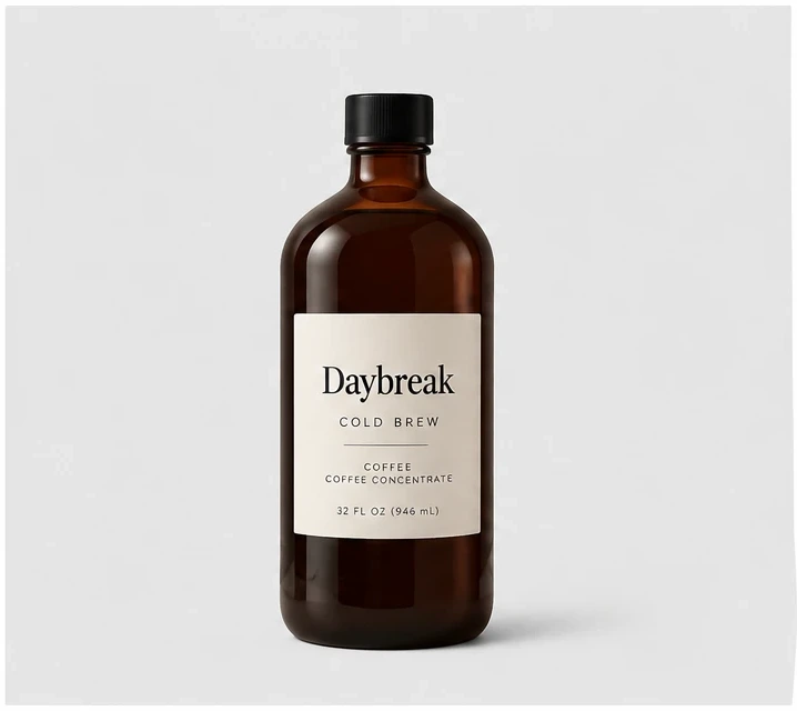Grey studio shot of the bottle